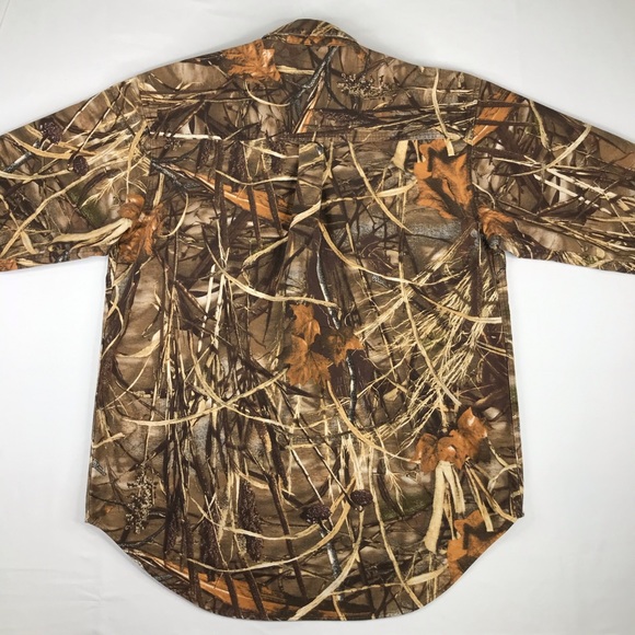 Wells Creek Adult Camo Flannel Shirt Mens Large - Picture 5 of 13